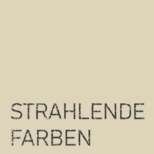 Schriftzug strahlende Farben