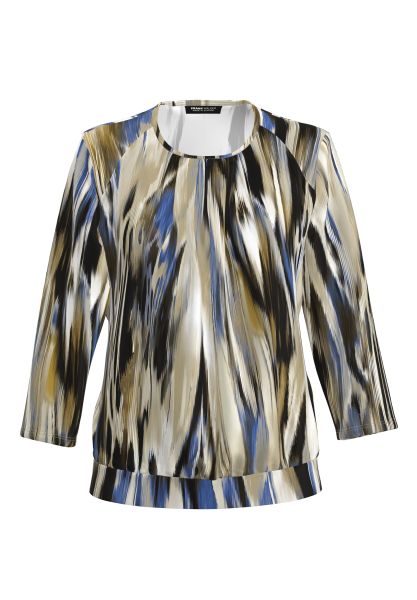 Blouse overhemd met een modern patroon