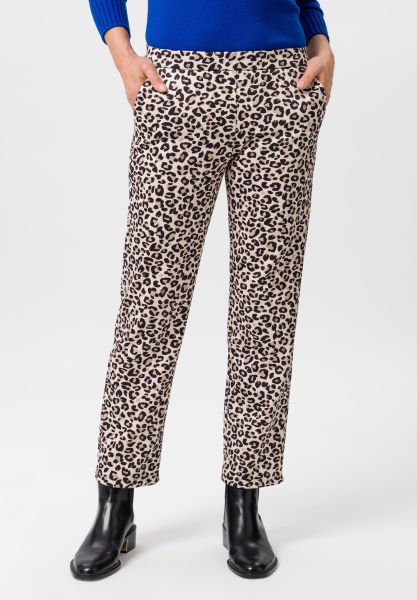 Broek MIA met verfijnde dierenprint