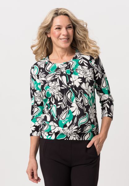 Blouse shirt met bloemmotief