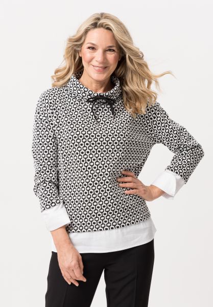 Shirt in een trendy twee-in-een look