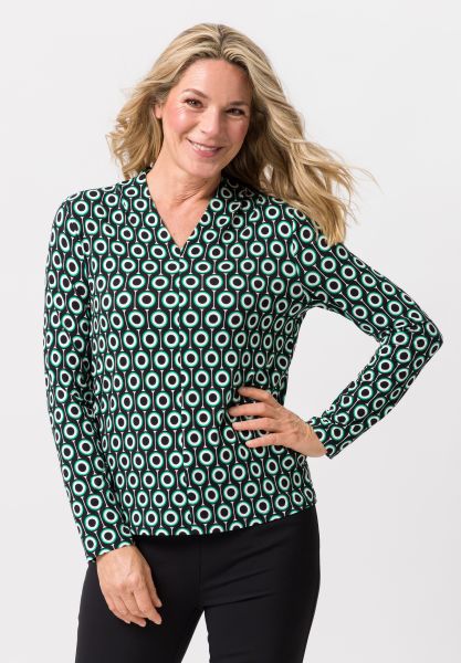 Shirt met moderne print