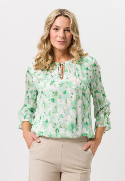 Blouse met bloemenprint