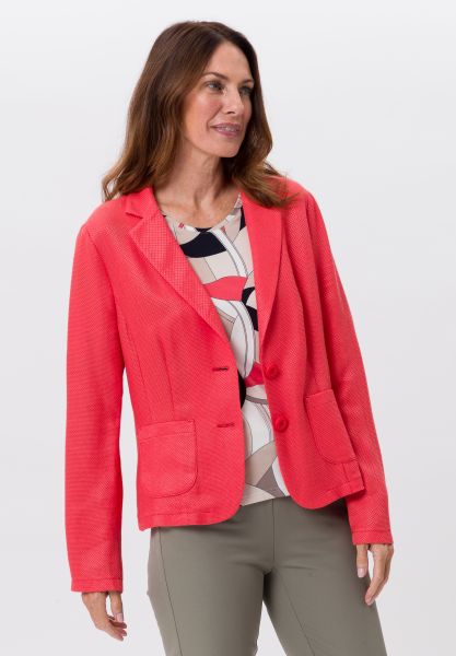 Blazer met kap Met gestructureerde look