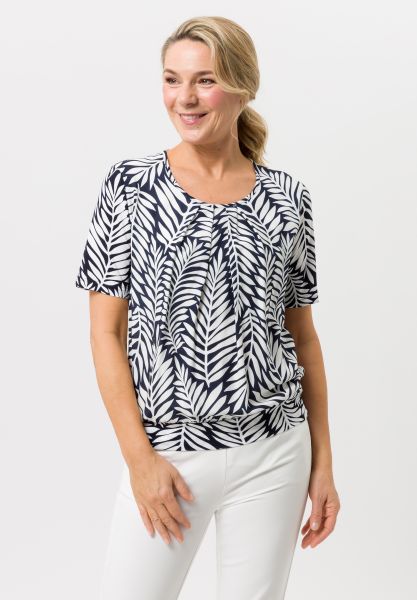 Blouse shirt met plooien voor