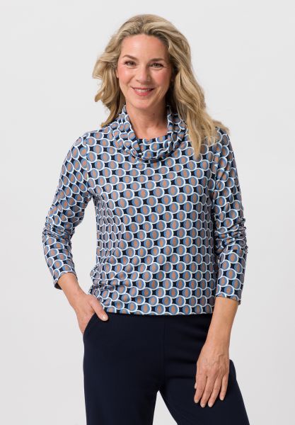 Shirt met modern rolhalsontwerp