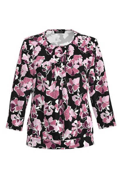 Blouse shirt met stijlvol bloemdesign