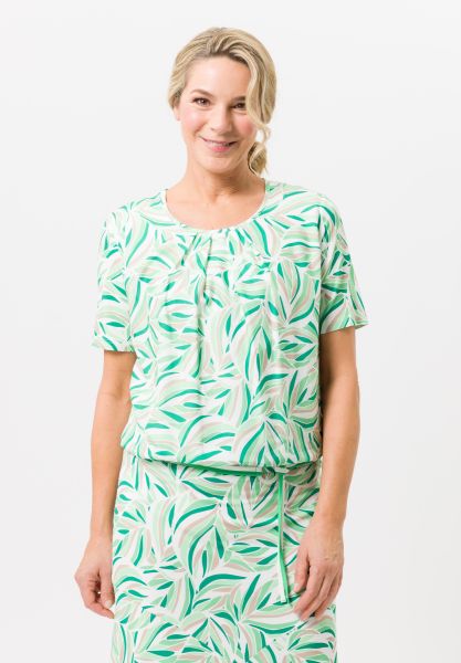 Blouse shirt met plooien aan de voorzijde