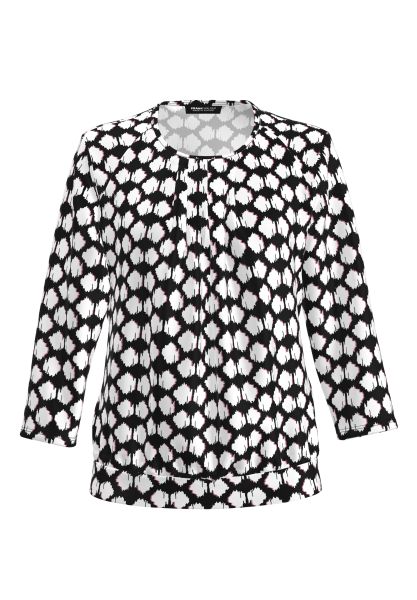 Blouse shirt met een trendy bloemmotief