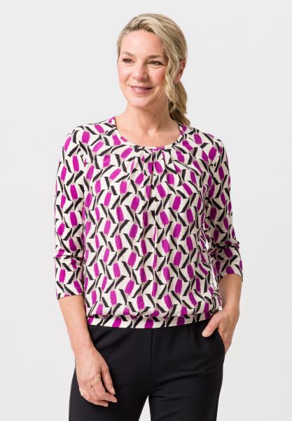 Blouse shirt met bloemmotief