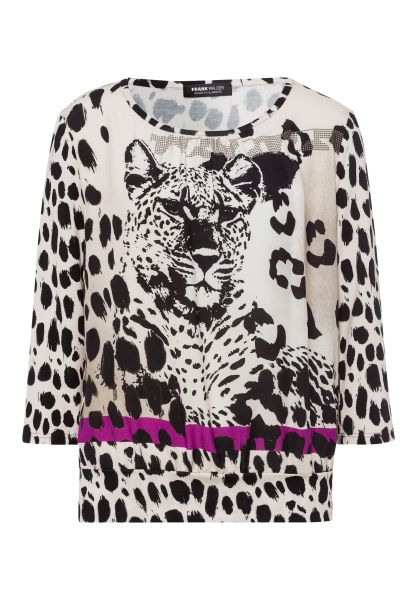 Blusenshirt mit modischem Animalprint